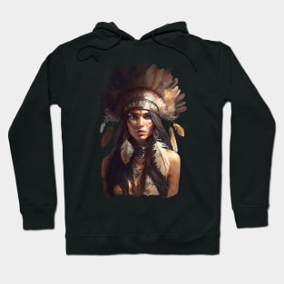 Native American Woman Hoodie